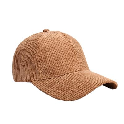 China 2022 COMMON hot sale fashion plain custom cheap product fall/winter 5 panel hats students cap retro fashionable corduroy baseball cap gorras for sale