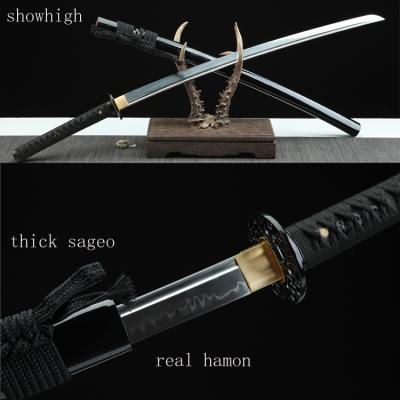 China Japan clay tempered real quality hamon sageo real handmade swords ss2400 for sale