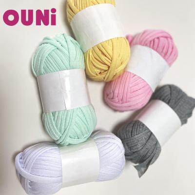 China Anti-bacteria Sewing Crochet T-shirt Knitting Fabric Chat DIY Knit Basket Crochet Bag Materials 100g 2-3mm Width for sale