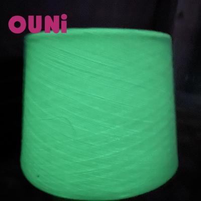 China Ring Spun Glow In The Dark Material Functional Yarn 100% Yarn For Knitting Toy Embroidery for sale