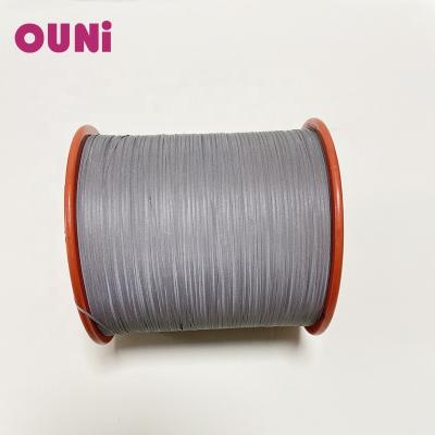 China Anti-bacteria super charmy double sided 0.5mm fluorescent shiny reflective yarn for hand knitting for sale