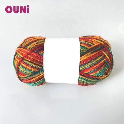 China Anti-pilling 100% Acrylic Yarn Space Dyed Ball 50g For DIY Linha De Crochet Made in Bright Colors from China Top Materials for sale