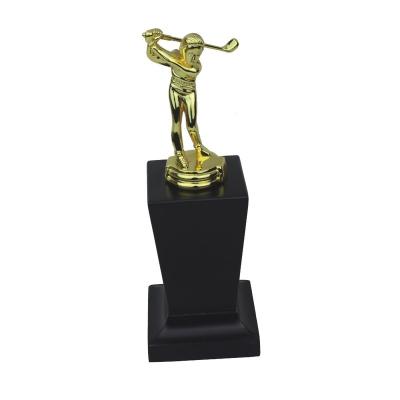 China Europe gold champion trophy for golf tournaments competition parties metal golf trophy cup zinc alloy for sale