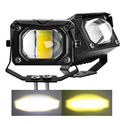 China ATV UTV TRUCK Auto Parts Projector Lens Car 6500k 4300k White Offroad Driving Lights Amber Truck Offroad Fog 30w 24v 12v LED Work Lamp for sale