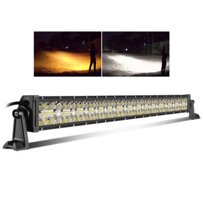 China PC Lens Dot Ce Approved 12V Flashing White Yellow White Color 50 52 Inch Dual Car Strobe Led Light Bar For Off Road 4X4 for sale