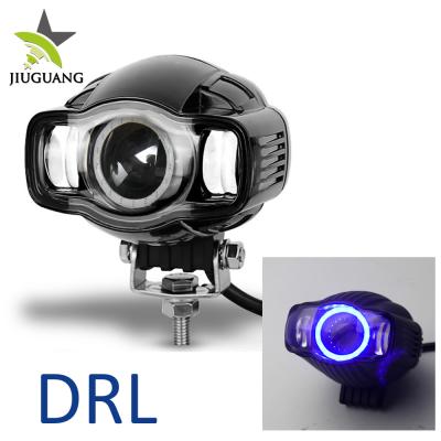 China Angel Eyes 3000lm 2.2inch Led Motorcycle Rounded Light 2.2inch Work for sale