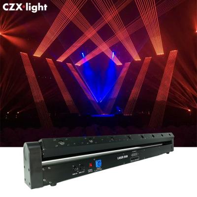 China Commercial club BAR disco lights laser dmx dj rgb led mobile 8 eyes laser bar objektiv lazer laser disco projector for club ktv wedding for sale