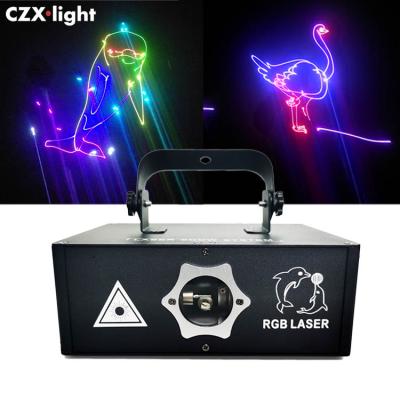 China Advertising Cheap Price Disco Lighting DMX Control 500mw RGB Full Color Laser Light For Stage DJ Bar Home Party for sale