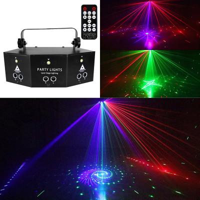 China Buit-in 128 Models OEM Factory Disco Mini Led Dj Laser Projector With Controller RGB 9 Eyes Stage Dicso Lights For DJ Club Performance for sale