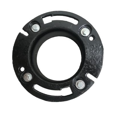 China Plumbing NO HUB Cast Iron Flange Pipe Fittings Toilet Floor Flange Tubing Pipe Flange Industrial ASTM A888 for sale