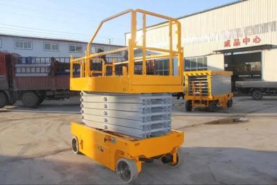 China 10m Aerial Work Platform Hydraulic Scissor Lift Platform Walk Fast for sale