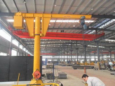 China 380V 50HZ Flexible Adaptable Traveling Jib Crane 0.5 Ton To 2 Ton Floor Mounted Crane for sale