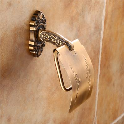 China Modern Bathroom Accessories Metal Roll Paper Holder Wall Mounted Antique Toilet Paper Roll Holder for sale