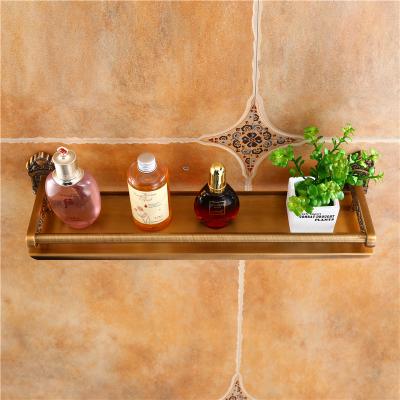 China Wall Mounted Type Bathroom Single Layer Luxury Antique Wall Mounted Shower Hotel Rack Wholesale Cosmetic Towel Rack for sale