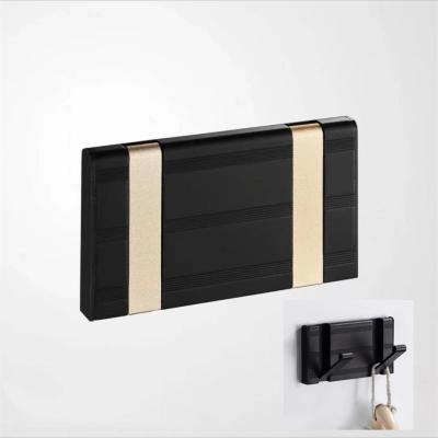 China High Quality Multifunctional Viable Double Hook Wardrobe Bathroom Kitchen Living Room Hidden Folding Hook for sale