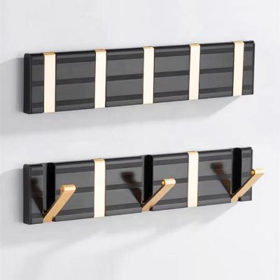 China Sustainable Nordic Coat Hooks Living Room Bathroom Kitchen Wall Coat Hook Hidden Folding Hook for sale