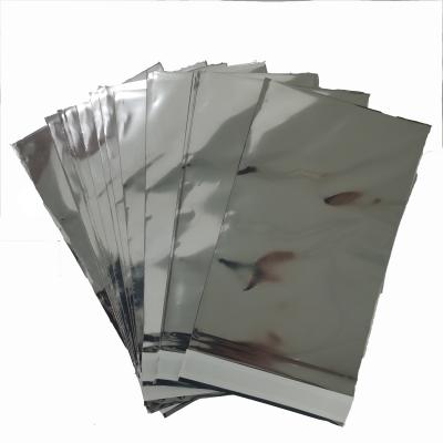 China Disposable Custom Resealable Tape Bag Cosmetic Holographic Packaging Pouch/Self Adhesive Makeup Zipper Bag Holographic Ziplock Bag en venta