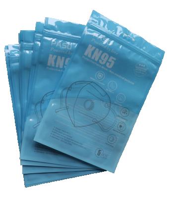 China Recyclable Wholesale Ma SK Face Stock Factory Price Zipper Pouch Surgical Disposable Plastic Bags KN95 PM2.5 Packaging Bag for sale