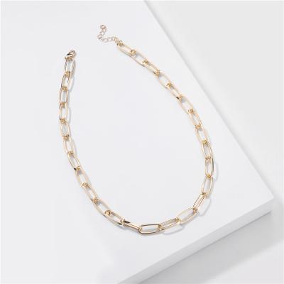 China Trendy Hot Fashion New Arrival Simple Design Trendy Highlight Summer Handcraft Shortly Pure Choker Jewelry Chains Necklace for sale