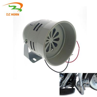 China 12V 24V Motorcycle Air Raid Siren Alarm For Motorcycle, Truck Fire Alarm Siren Pass Gary Chrome Finish for sale