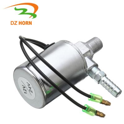 China Heavy Duty 1/4inch 12V/24V Iron Metal Train Truck Electric Air Horn Solenoid Valve for sale