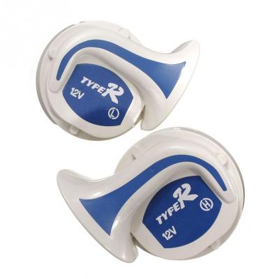 China ABS Water Resistant Blue Snail Color Metal Electric Horn 12V Mocc Electric Horn for sale