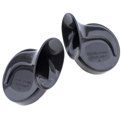 China Iron+copper 12V EMV shielded electric loud car horn, 90mm auto horn for sale