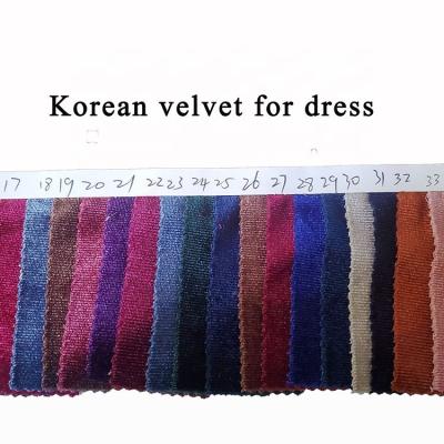 China Factory Wholesale Stretch Stretch Winter Keep Warm Dress Pants Sport Super Soft Thick Silk Cloth Velvet Fabric for sale