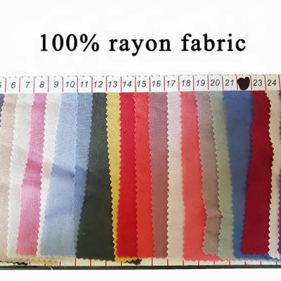 China Factory Wholesale 100% Rayon Double Faced Fabric Summer Dress Material for sale