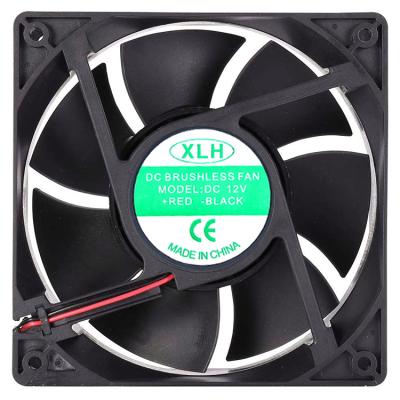 China 3d printer fan industrial airflow 120mm x120 X 38mm 12V 24v 48v 2 Pin Dual Ball 12cm high for sale