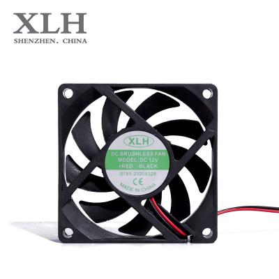 China Refrigerator 7015 70mm DC 70x70 12V 70x70x15mm Brushless Exhaust Fan Axial Flow Fan for sale