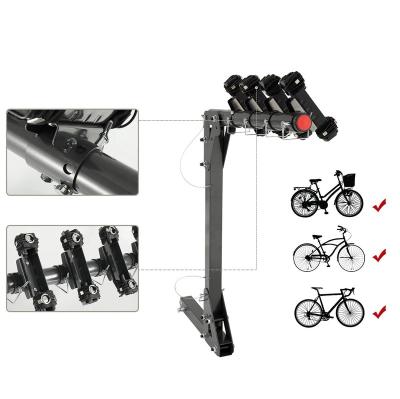 China Easy To Install Rear Trailer Hitch Steel Hardware Carrier Bikes Car Mountain Bike Rack for sale