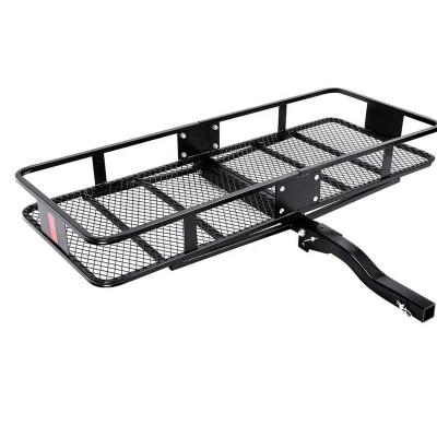 China Carry Luggage Folding Hitch Rear Cargo Carrier Luggage Racks Cargo Baskets For Trucks for sale