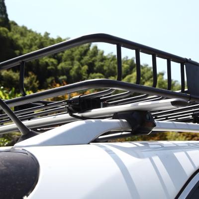 China Steel Car Roof Luggage Carrier Cargo Basket Carrier Racks Universal Roof Rack for sale