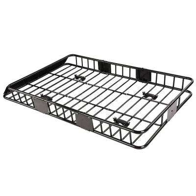 China Steel Black Car Roof Rack Cargo Basket Carrier Racks Universal Roof Rack for sale