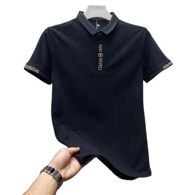 China QUICK DRY Short Sleeve Mens Polo Shirt Embroidered Half Sleeve Clothes for sale