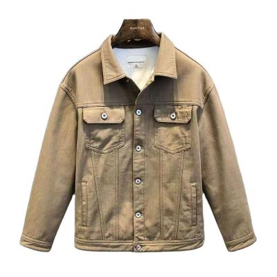 China Breathable pure cotton washed spring and autumn new fashion men's spring jacket men's vintage workwear coat men's jacket for sale