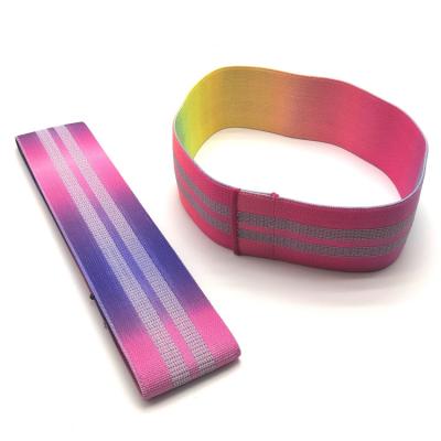 China Cotton+ Latex Gradient Color Booty Hip Circle Resistance Band for sale