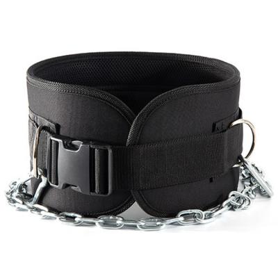 China Nylon+ EVA 2 in 1 Weightlifting Dip Belt with Safety Buckle for sale