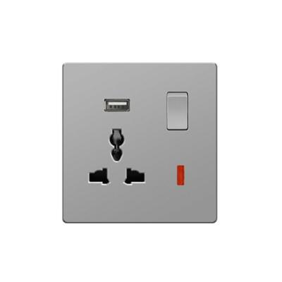 China USB Wall Outlet Multi Residential / Multipurpose Switch Socket for sale