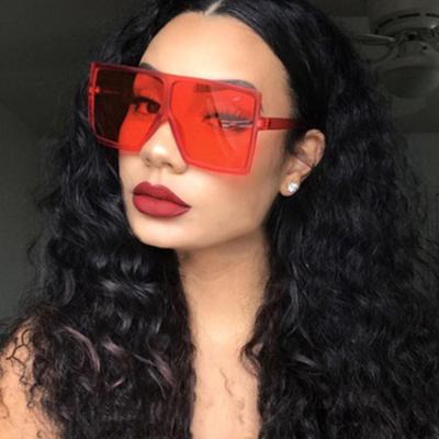 China Fashion Anti UV400 Square Sun Glasses Oversized Sunglasses Women Classic Shades for sale