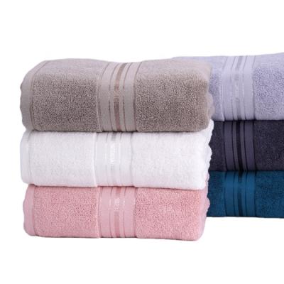 China QUICK-DRY high quality 100% cotton quick-drying cotton bath towel, available in hotel bath towel set for sale