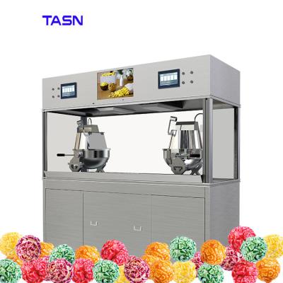 China Factory A-Q2Z Electric Commercial Movable Puffed Rice Maker Dual Mushroom Kettle Popcorn Machine for Shop for sale