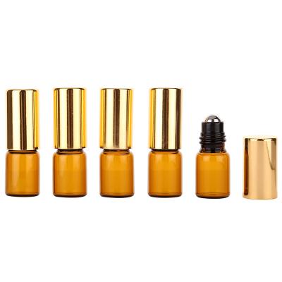 China Factory Supplier 2ml Mini Glass Bottles 2ml Liquor Bottles 2ml Glass Round Cylinder Fashionable Amber Bottles for sale