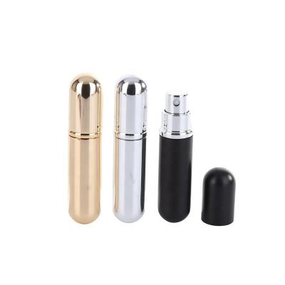 China Fashionable Hot Selling Travel Size Lipstick Perfume Tube 5ml Mini Refillable Empty Atomizer Pump Aluminum Perfume Spray Bottle for sale