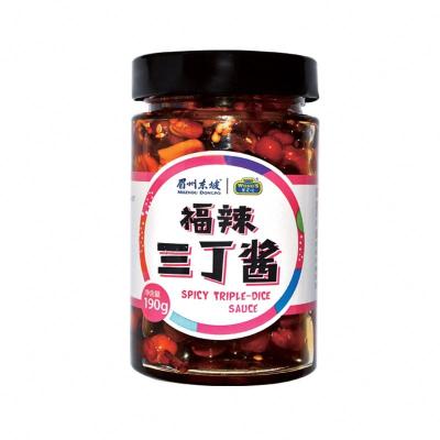 China New Design Noodle Chili Wangjiadu Spicy Triple Dice Hot Selling Sauce ML6 for sale