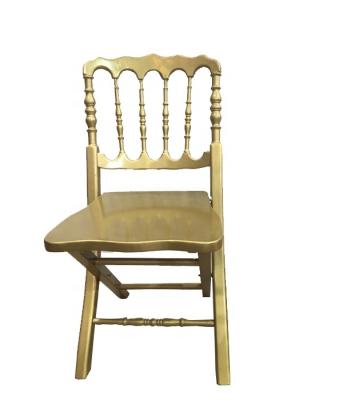 China 2022 contemporary new wooden wedding chairs banquet dining folding gladiator chair with high quality made in china for sale