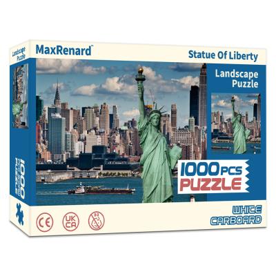 China DIY TOY Wholesale Statue of Liberty 1000 Pieces Drop Paper Shopping Gift Game DIY Puzzle for sale