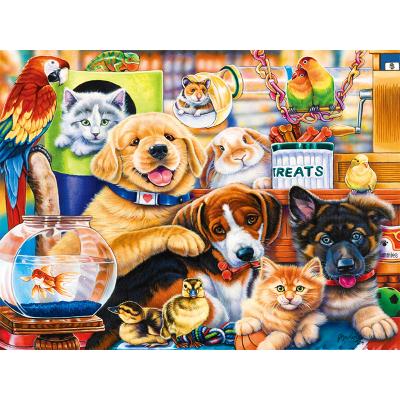 China DIY TOY Puzzle Educational Intellectual Toys Cardboard 300 Pieces Cartoon Wholesale Custom for sale