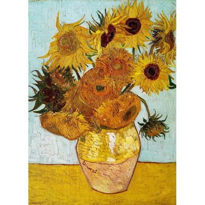 China DIY TOY 1000 Piece Cardboard Puzzle Games Challenge For Adults Sunflowers Van Gogh Oil Painting Art for sale